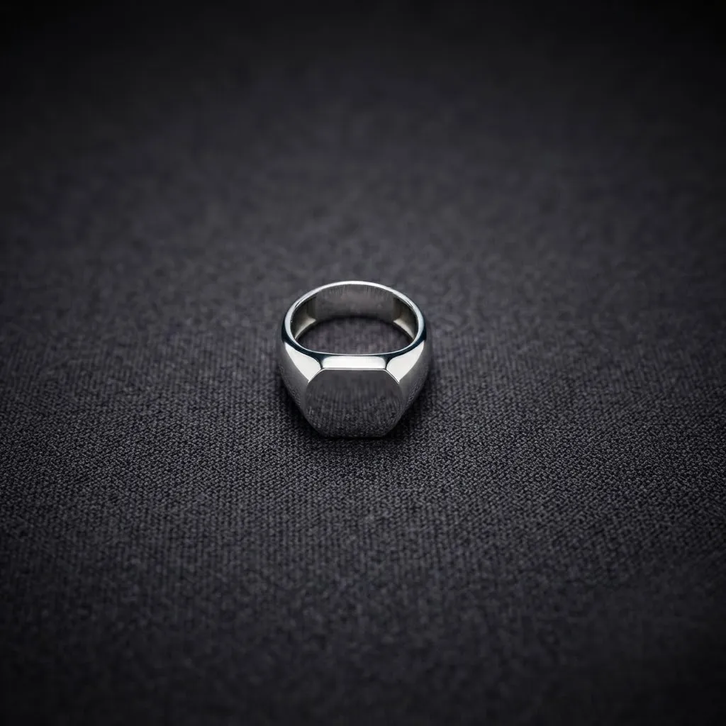 Jewelry Signet Ring v11 M Size 3D print model 3D Print Model .c4d .max .obj .3ds .fbx .stl .blend 