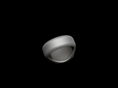Jewelry Signet Ring v12 L Size 3D print model 3D Print Model