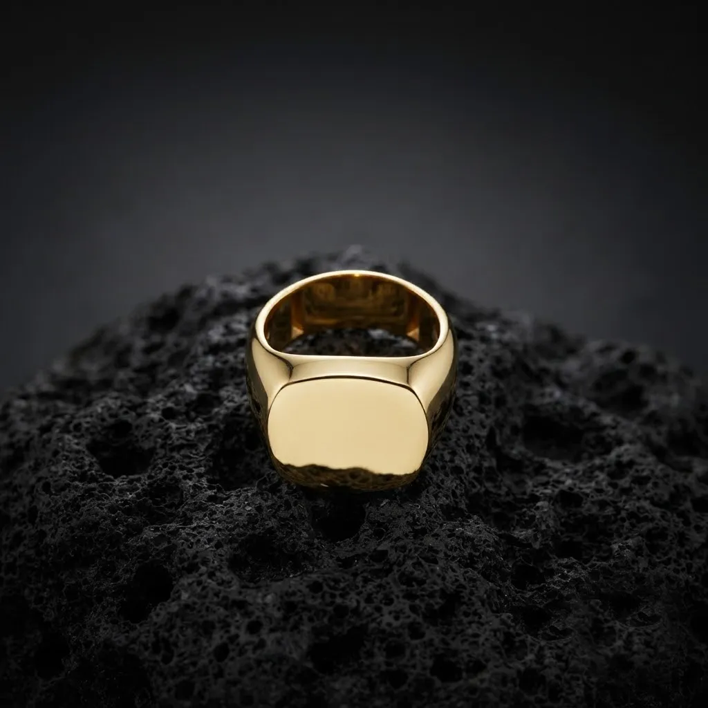 Jewelry Signet Ring v12 L Size 3D print model 3D Print Model .c4d .max .obj .3ds .fbx .stl .blend 