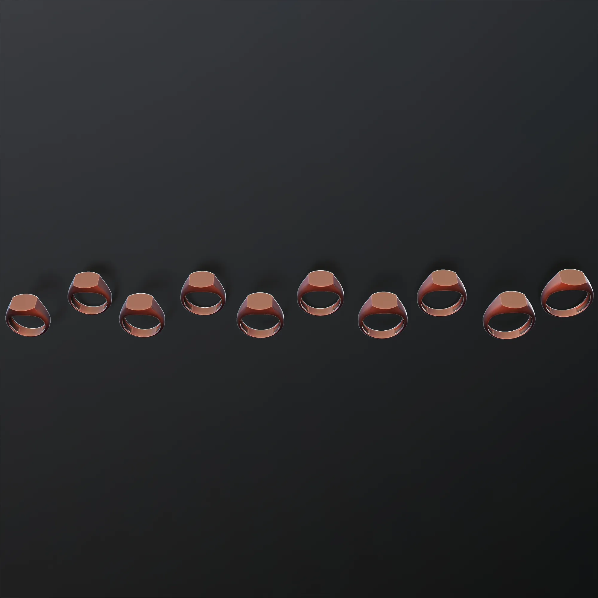 Jewelry Signet Ring v13 S Size 3D print model 3D Print Model .c4d .max .obj .3ds .fbx .stl .blend