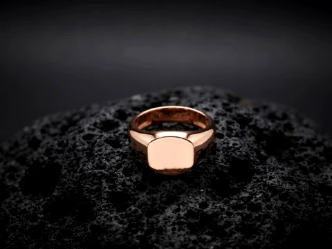 Jewelry Signet Ring v13 S Size 3D print model 3D Print Model