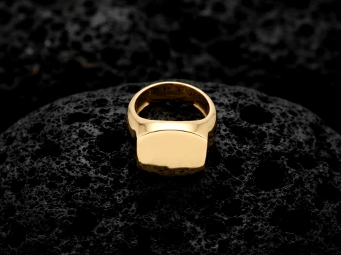 Jewelry Signet Ring v13 L Size 3D print model 3D Print Model