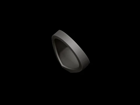 Jewelry Signet Ring v14 M Size 3D print model 3D Print Model