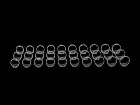 Jewelry Signet Ring v14 S M L Sizes Pack 3D Print Model