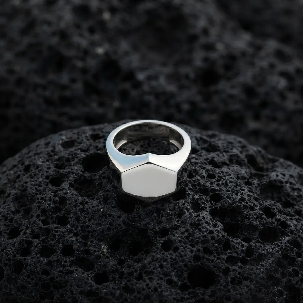 Jewelry Signet Ring v15 M Size 3D print model 3D Print Model .c4d .max .obj .3ds .fbx .stl .blend 
