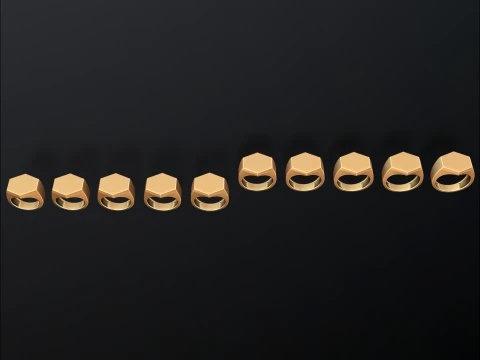 Schmuck Siegelring v15 Gr&ouml;&szlig;e L 3D-Druckmodell 3D Druckmodell