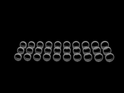Jewelry Signet Ring v15 S M L Sizes Pack 3D Print Model