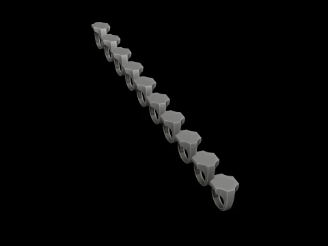 Jewelry Signet Ring v16 L Size 3D print model 3D Print Model