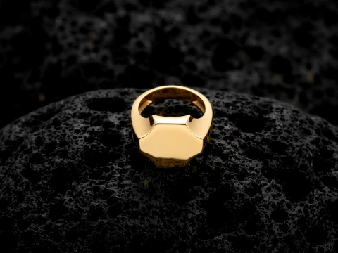 Jewelry Signet Ring v16 L Size 3D print model 3D Print Model