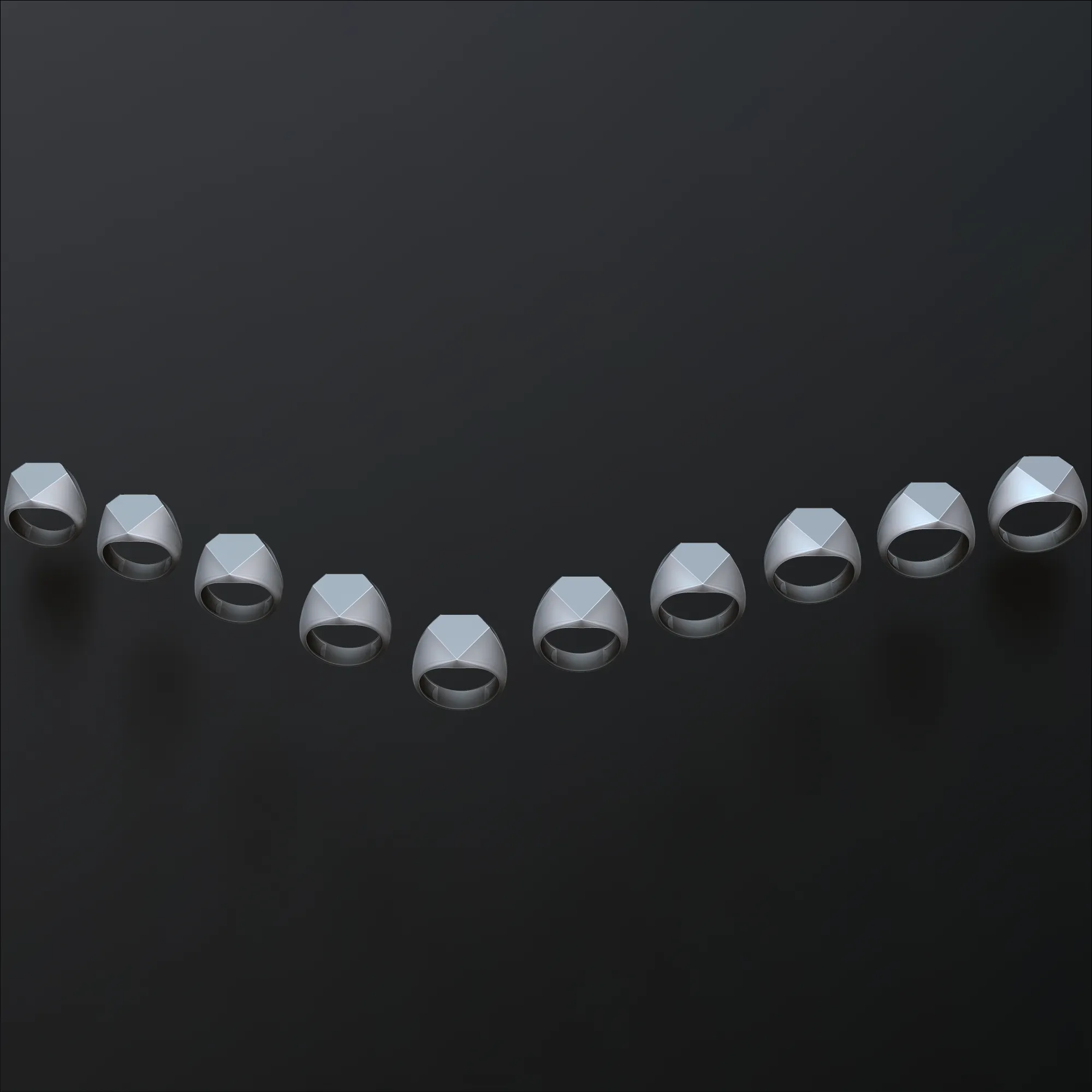 Jewelry Signet Ring v17 M Size 3D print model 3D Print Model .c4d .max .obj .3ds .fbx .stl .blend 