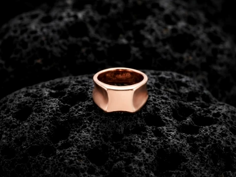 Jewelry Signet Ring v18 S Size 3D print model 3D Print Model