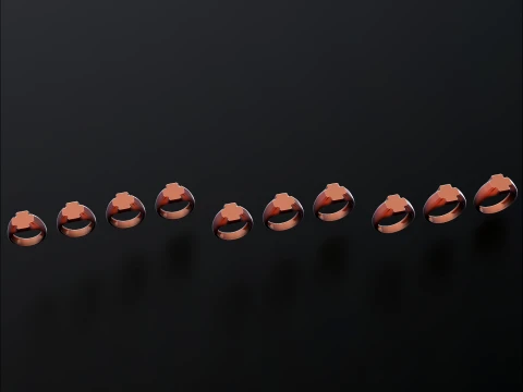 आभूषण सिग्नेट रिंग v21 एस आकार 3डी प्रिंट मॉडल 3D प्रिंट मॉडल