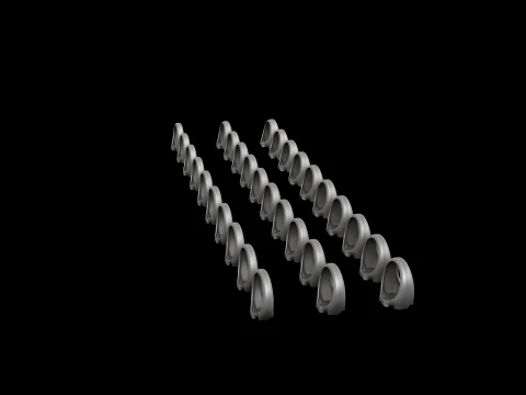 Jewelry Signet Ring v21 S M L Sizes Pack 3D Print Model