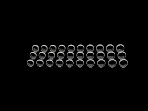Jewelry Signet Ring v21 S M L Sizes Pack 3D Print Model