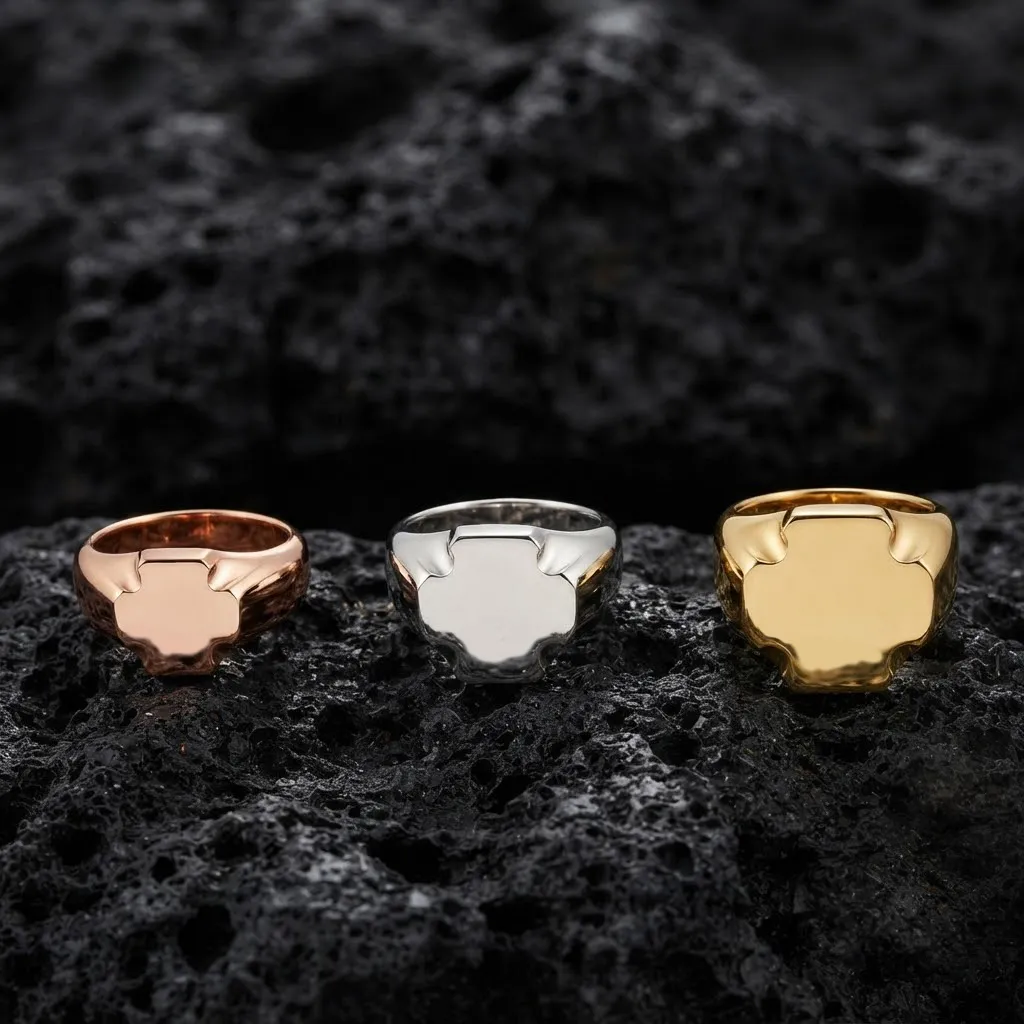 Sieraden Signet Ring v21 S M L Maten Pack 3D printmodel .c4d .max .obj .3ds .fbx .stl .blend 