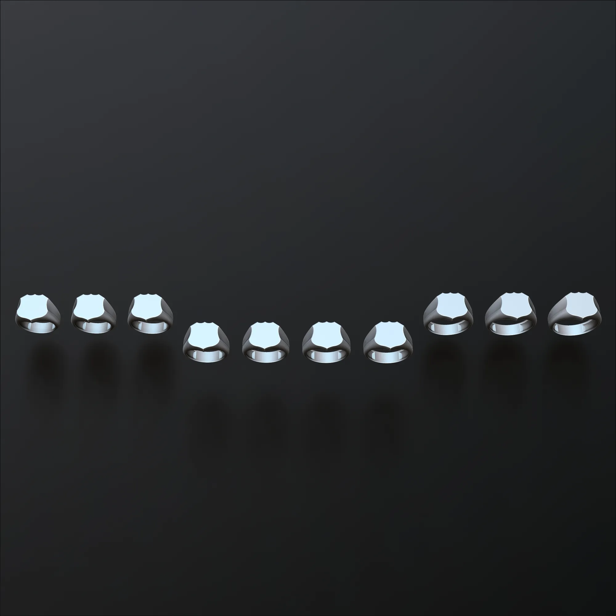 Jewelry Signet Ring v22 M Size 3D print model 3D Print Model .c4d .max .obj .3ds .fbx .stl .blend 