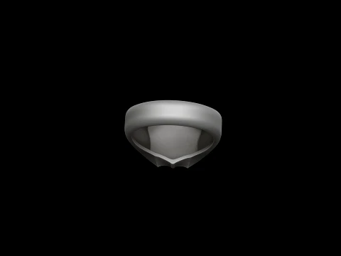 Jewelry Signet Ring v22 M Size 3D print model 3D Print Model