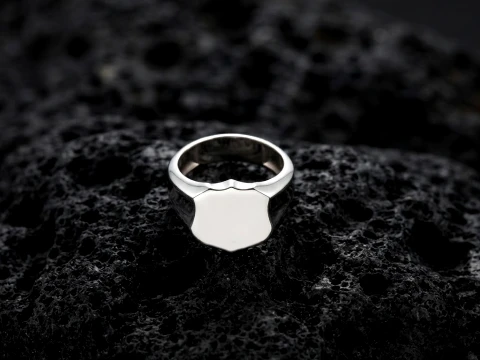 Jewelry Signet Ring v22 M Size 3D print model 3D Print Model