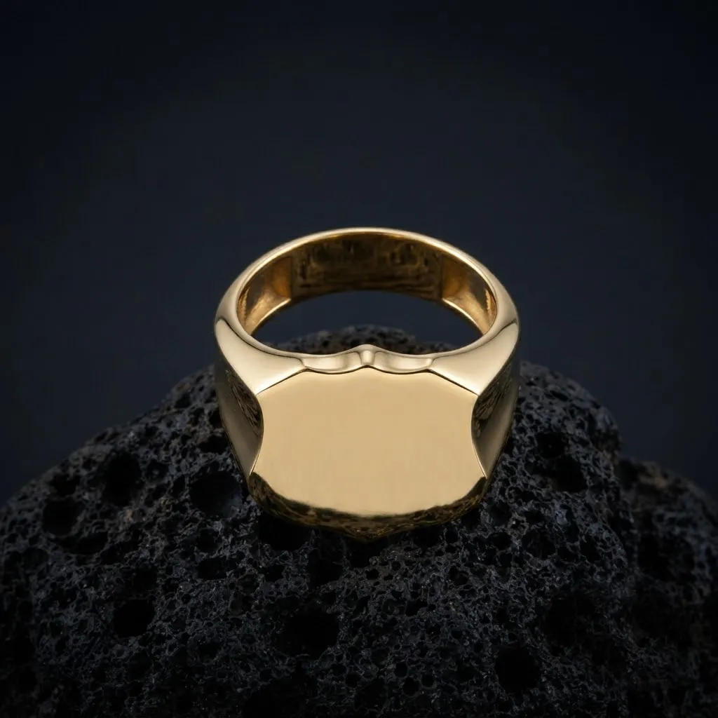 Anillo de sello de joyer&iacute;a v22 Tama&ntilde;o L Modelo de impresi&oacute;n 3D Modelo de impresión 3D .c4d .max .obj .3ds .fbx .stl .blend 