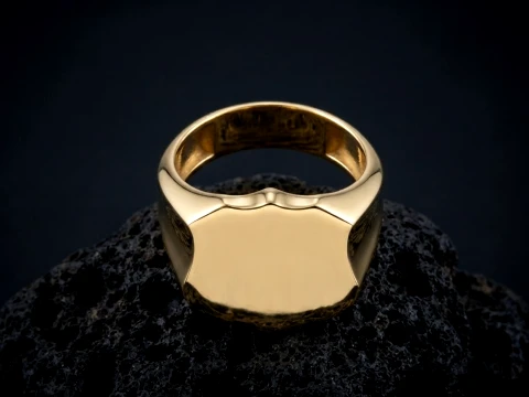 Jewelry Signet Ring v22 L Size 3D print model 3D Print Model