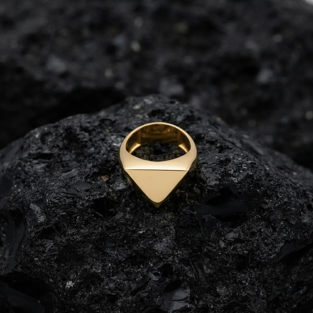 Jewelry Signet Ring v24 L Size 3D print model 3D Print Model .c4d .max .obj .3ds .fbx .stl .blend 