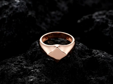 Jewelry Signet Ring v26 S Size 3D print model 3D print model 3D Print Model
