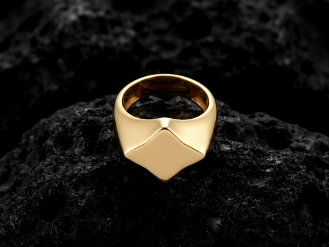 Jewelry Signet Ring v26 L Size 3D print model 3D Print Model