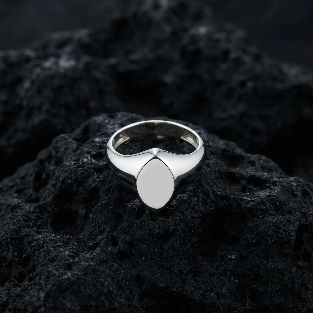 Jewelry Signet Ring v27 M Size 3D print model 3D Print Model .c4d .max .obj .3ds .fbx .stl .blend 