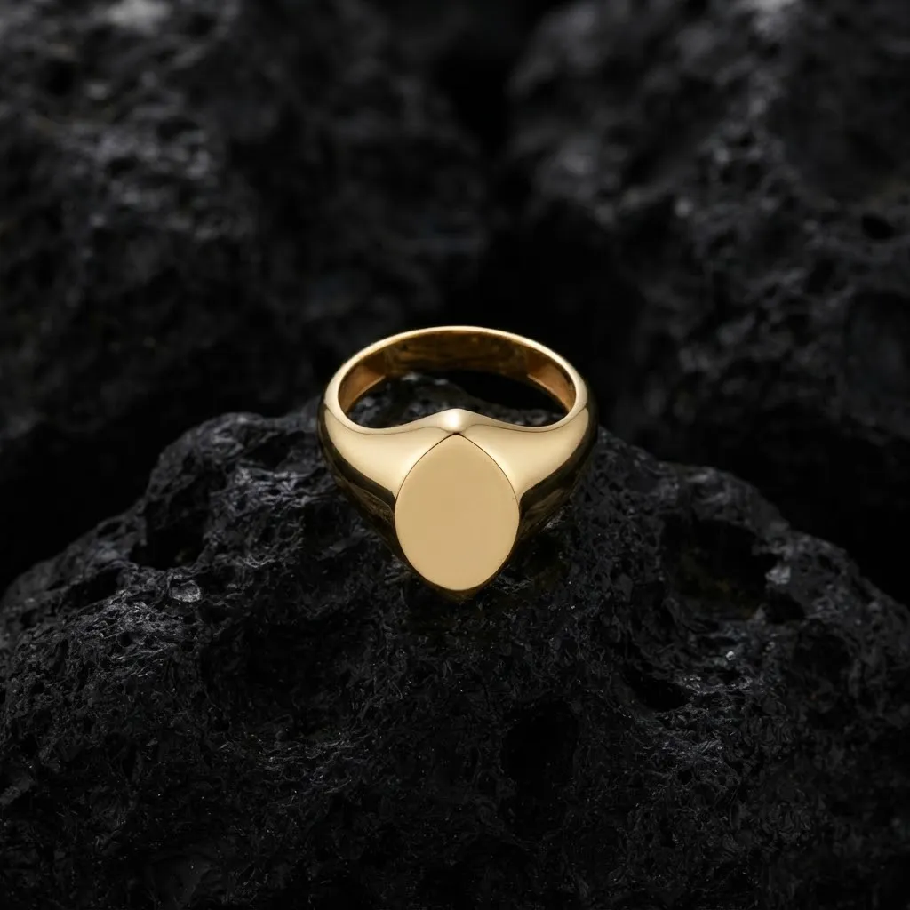 Jewelry Signet Ring v27 L Size 3D print model 3D Print Model .c4d .max .obj .3ds .fbx .stl .blend 