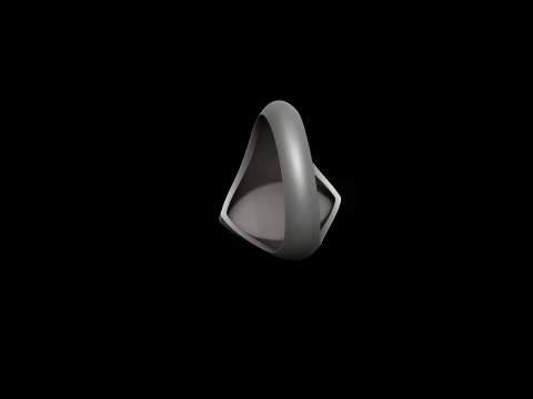 Jewelry Signet Ring v27 L Size 3D print model 3D Print Model