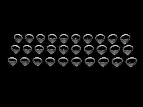 Jewelry Signet Ring v27 S M L Sizes Pack 3D Print Model