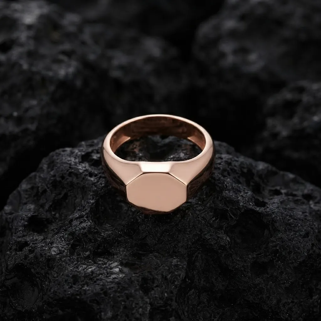 Jewelry Signet Ring v28 S Size 3D print model 3D Print Model .c4d .max .obj .3ds .fbx .stl .blend