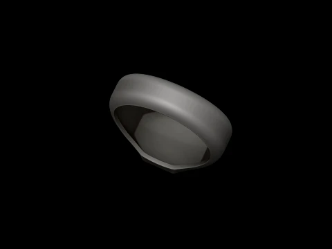 ジュエリー シグネット リング v28 M サイズ 3D プリント モデル 3Dプリントモデル
