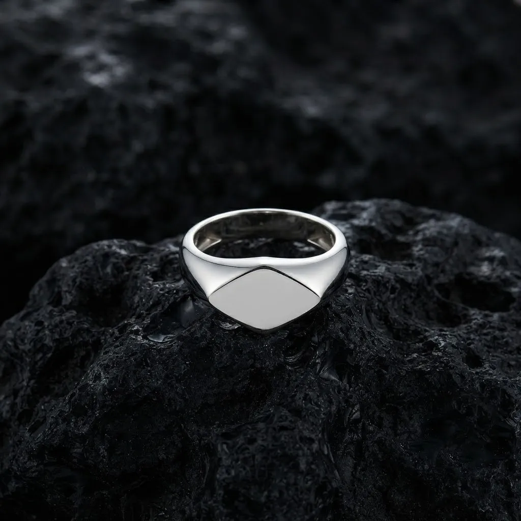 Jewelry Signet Ring v29 M Size 3D print model 3D Print Model .c4d .max .obj .3ds .fbx .stl .blend 