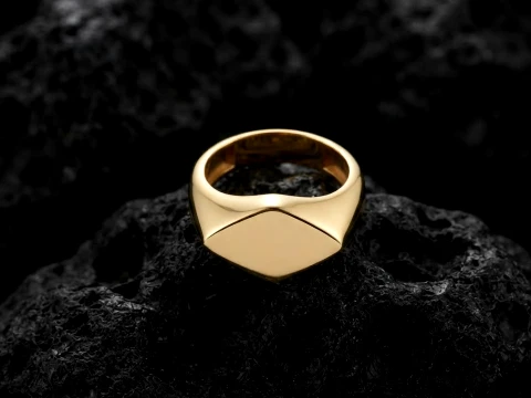 Jewelry Signet Ring v29 L Size 3D print model 3D Print Model
