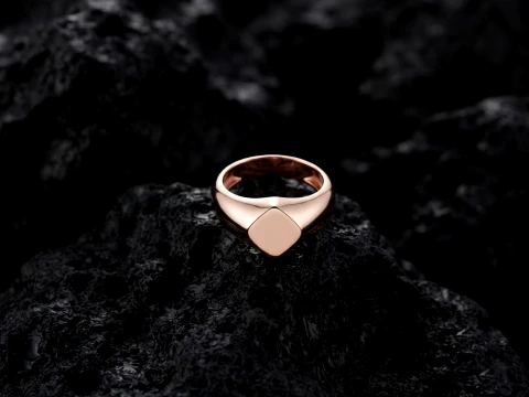 Jewelry Signet Ring v30 S Size 3D print model 3D Print Model