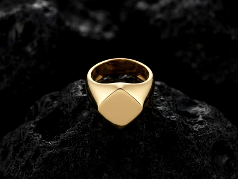 Jewelry Signet Ring v30 L Size 3D print model 3D Print Model