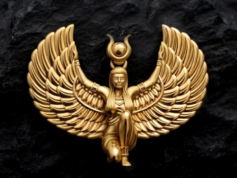 Isis Egyptian Goddess Pendant v15 3D print model 3D Принт Модель
