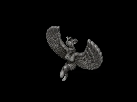Isis Egyptian Goddess Pendant v15 3D print model 3D Print Model