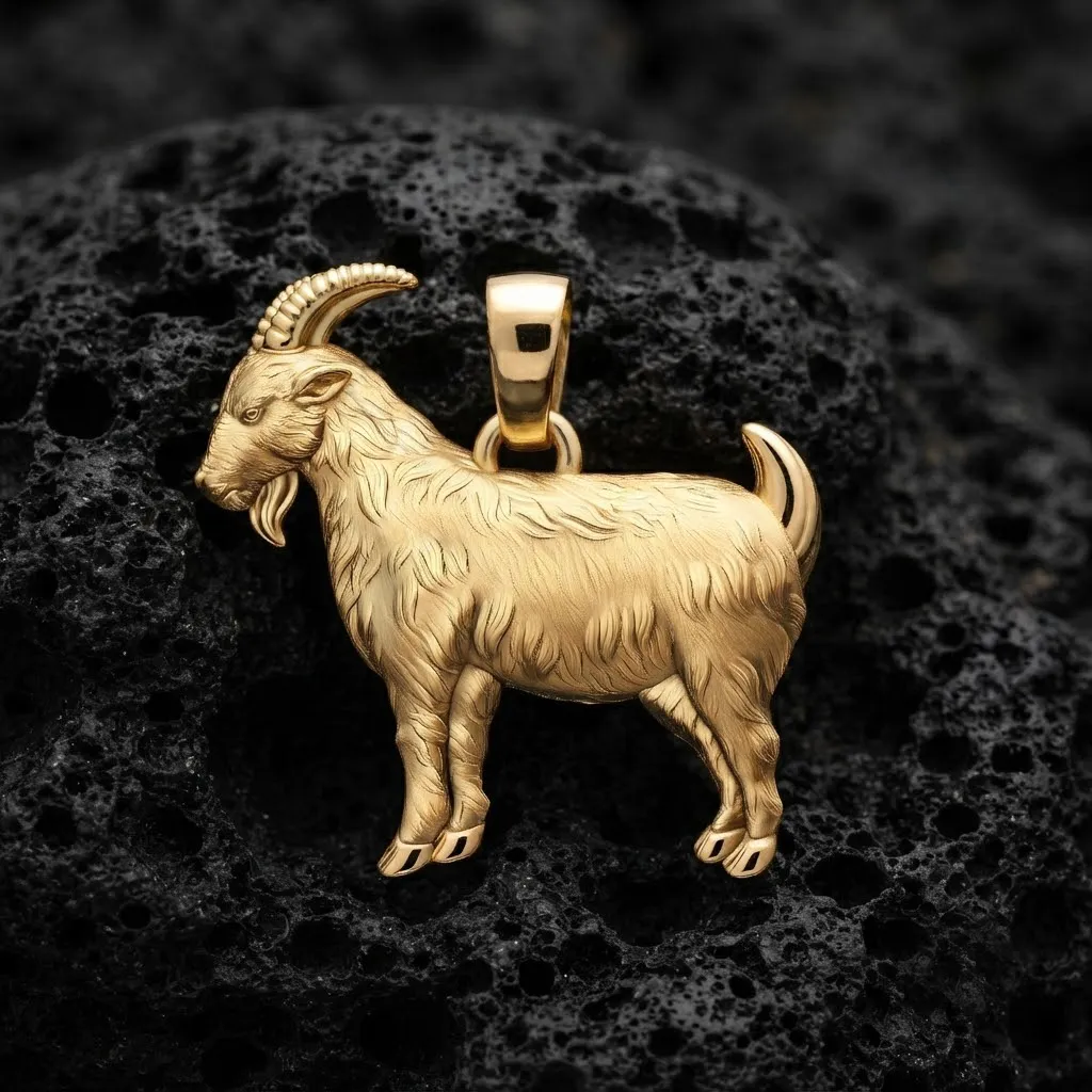 Goat Pendant 3D print model 3D Print Model .c4d .max .obj .3ds .fbx .stl .blend