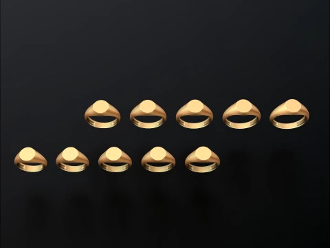 Jewelry Ring v1 L Size 3D print model 3D Print Model