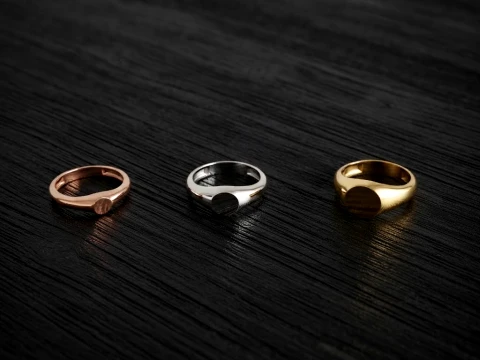 Jewelry Ring v1 S M L Sizes Pack 3D Print Model