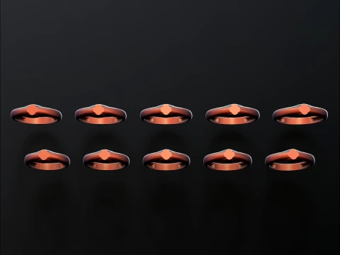 Jewelry Ring v2 S Size 3D print model 3D Print Model