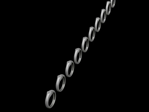 Jewelry Ring v2 S Size 3D print model 3D Print Model