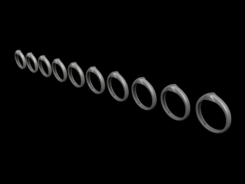 Jewelry Ring v2 S Size 3D print model 3D Print Model