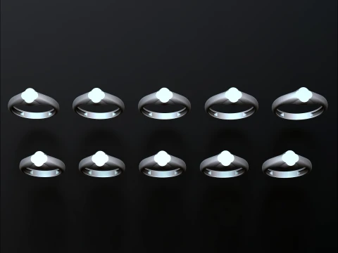 Jewelry Ring v2 M Size 3D print model 3D Print Model
