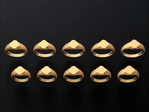 Jewelry Ring v2 L Size 3D print model 3D Print Model