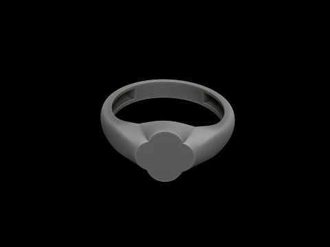 Jewelry Ring v2 L Size 3D print model 3D Print Model