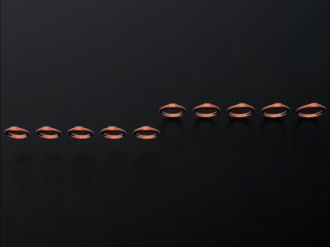 Jewelry Ring v3 S Size 3D print model 3D Print Model