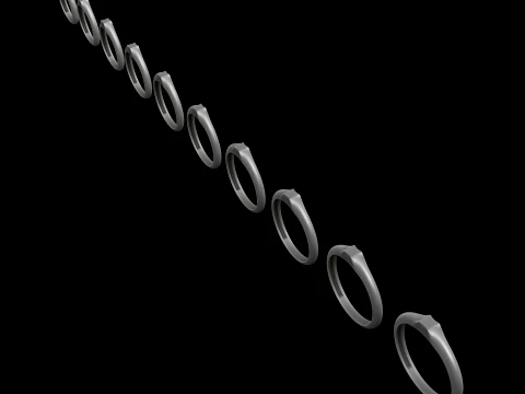 Jewelry Ring v3 S Size 3D print model 3D Print Model